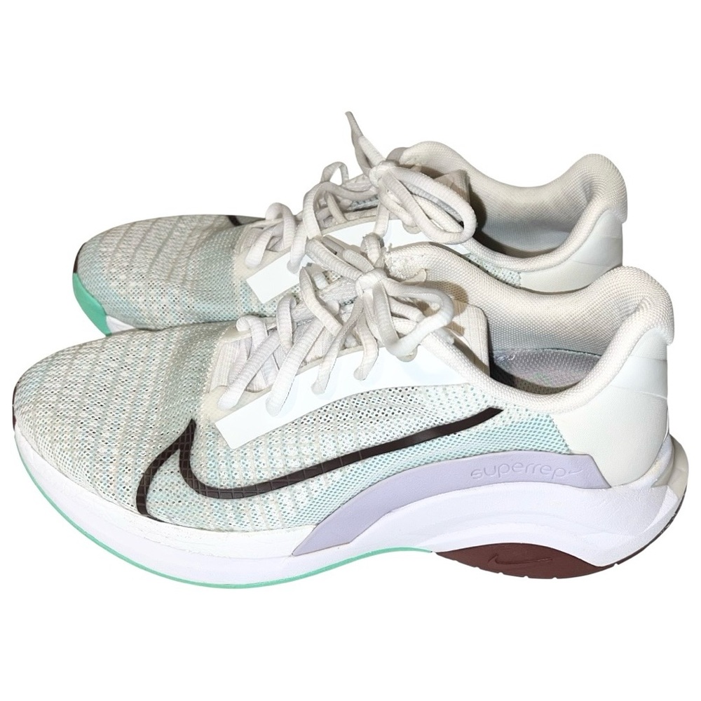 Nike Shoes Women’s Size 7.5 White Green ZoomX Superrep Surge Green Glow Running